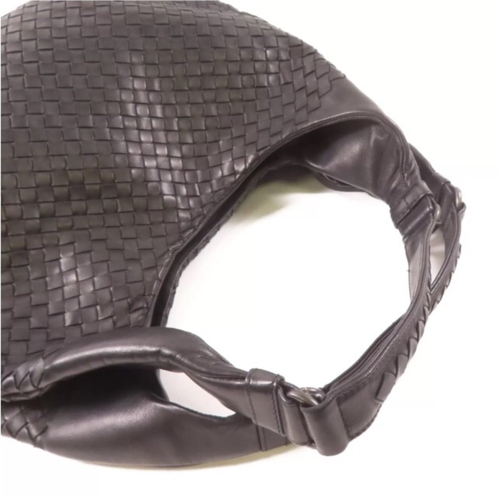 💎✨ LARGE STUNNING✨💎 BLACK BOTTEGA VENETA CAMPANA HOBO - Picture 9 of 12